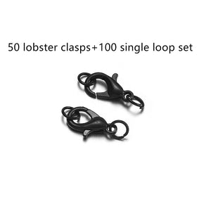 DIY Accessory Set Of 50 Lobster Clasps And 100 Single Circle Combination