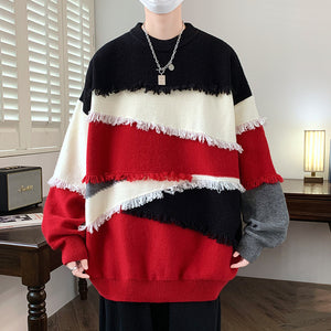 Long Sleeve Sweater Men's Knitwear Korean Style