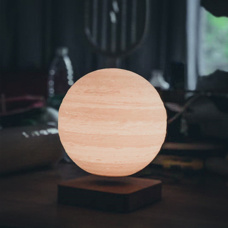 Magnetic levitation desk lamp moon