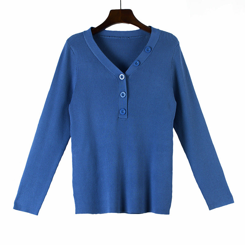 Knit sweater top women fat mm plus size women's clothing