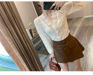 Blouses Women Classy Temperament Elegant Korean Fashion Clothing