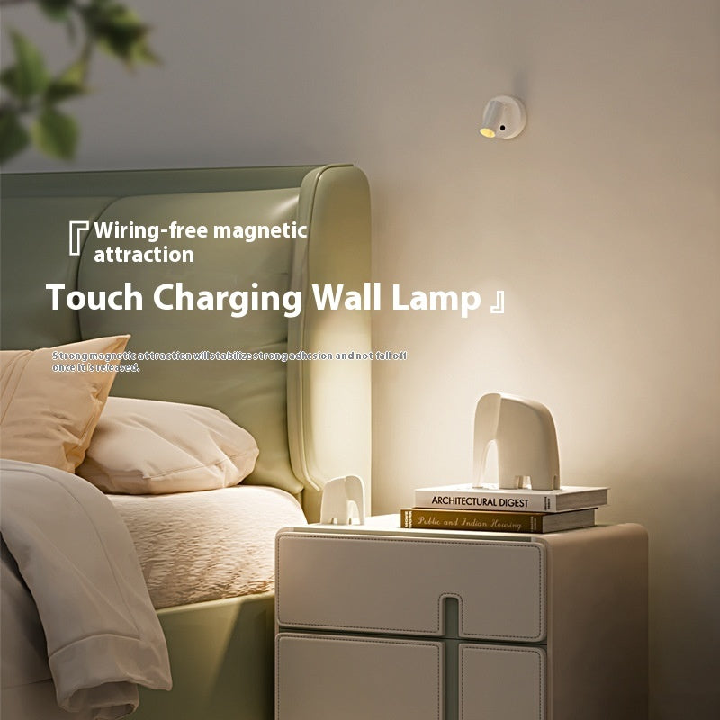 USB Rechargeable Wall Lamp Magnetic Adjustable Spotlight