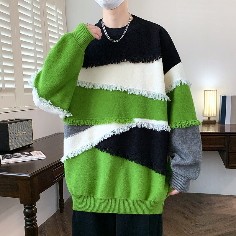 Long Sleeve Sweater Men's Knitwear Korean Style