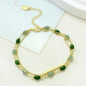 French Retro Double-layer Bracelet For Women