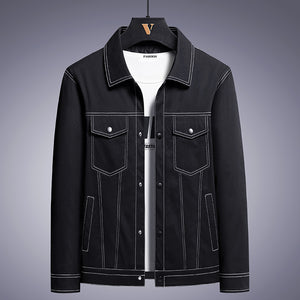 Denim Coat Men's Korean Style Trendy Handsome