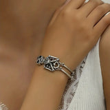 Exaggerated Skull Human Bracelet Fashion Halloween Hand Jewelry