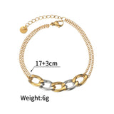 Fashion Multi-layer Gold Chain Necklace Bracelet