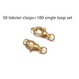 DIY Accessory Set Of 50 Lobster Clasps And 100 Single Circle Combination