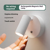 USB Rechargeable Wall Lamp Magnetic Adjustable Spotlight