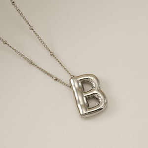 Titanium Steel Silver Glossy English Letter Pendant