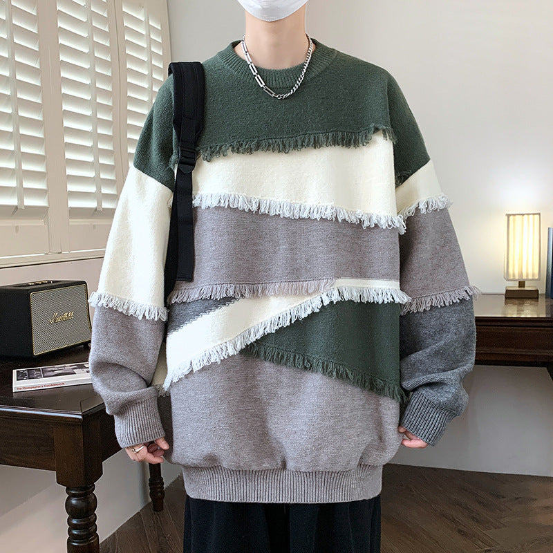 Long Sleeve Sweater Men's Knitwear Korean Style