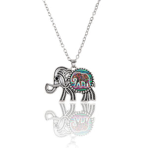 Cross-border Hot Sale Elephant Suit Vintage Carved Pendant Alloy Ornament