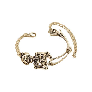 Exaggerated Skull Human Bracelet Fashion Halloween Hand Jewelry