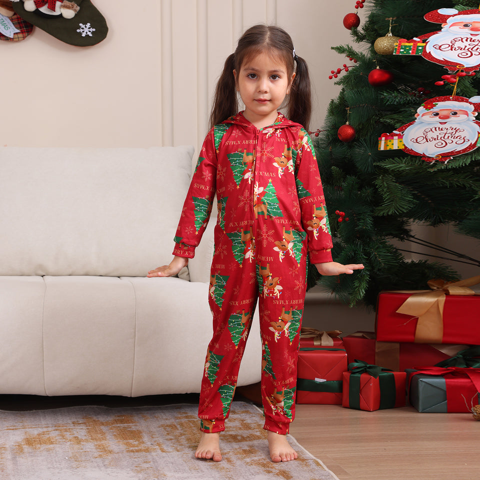 European And American Boys And Girls Long Sleeve Trousers Christmas Family Set