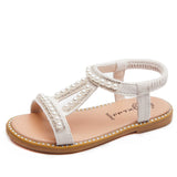 Summer Girls Pearl Toe Princess Sandals